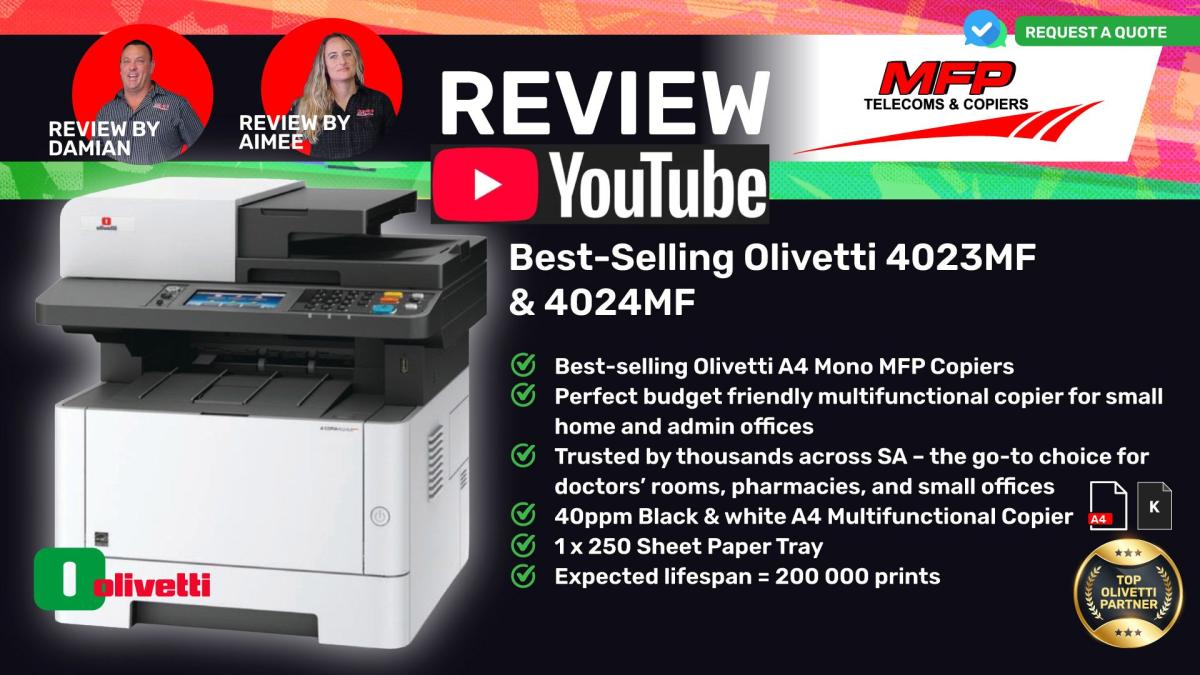 Olivetti 4024MF Plus - Youtube Review