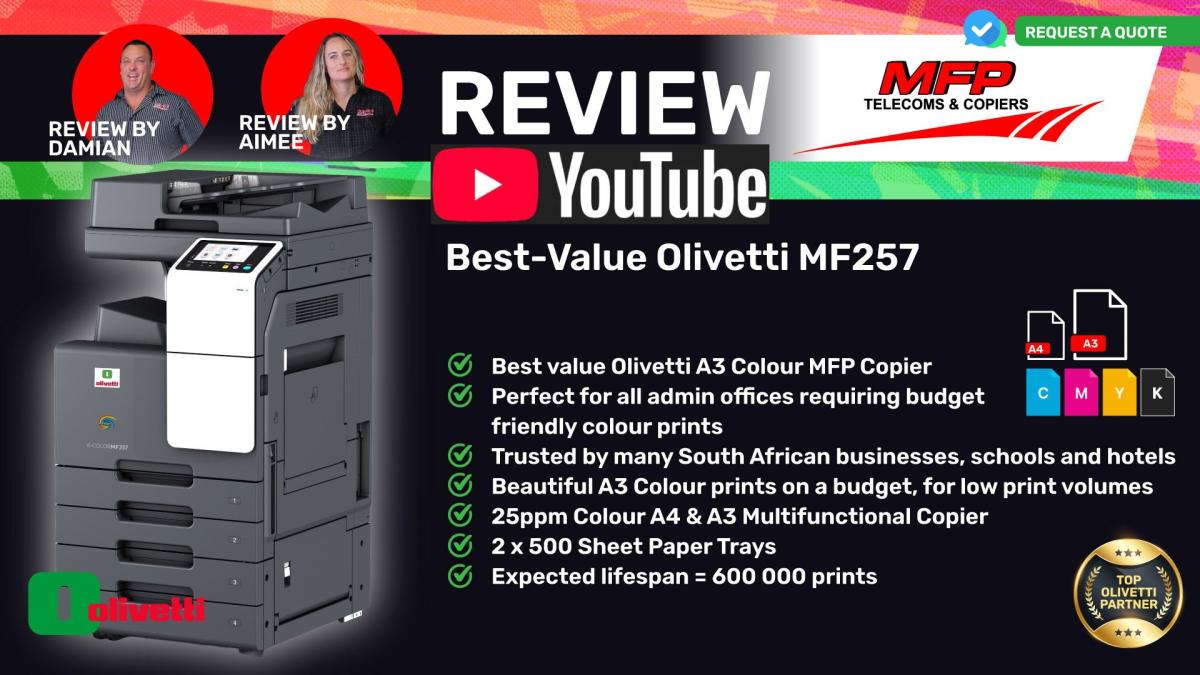 Olivetti MF257 - Youtube Review