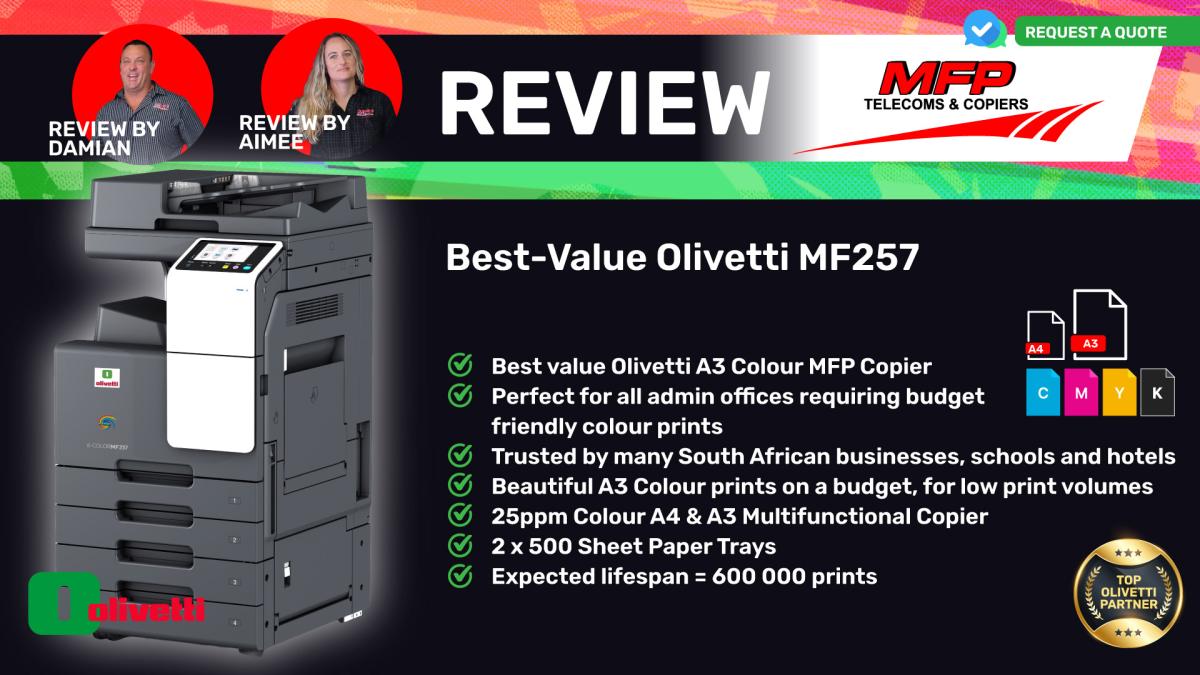 Olivetti MF257 - Youtube Review
