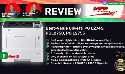 Best High-Volume Printer for SA Offices: Olivetti MFP